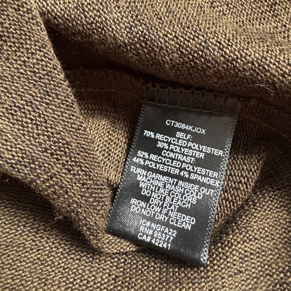 Sanctuary Women's Knotted Knit Lightweight Sweater Olive Oil Size: XL - Picture 3 of 5